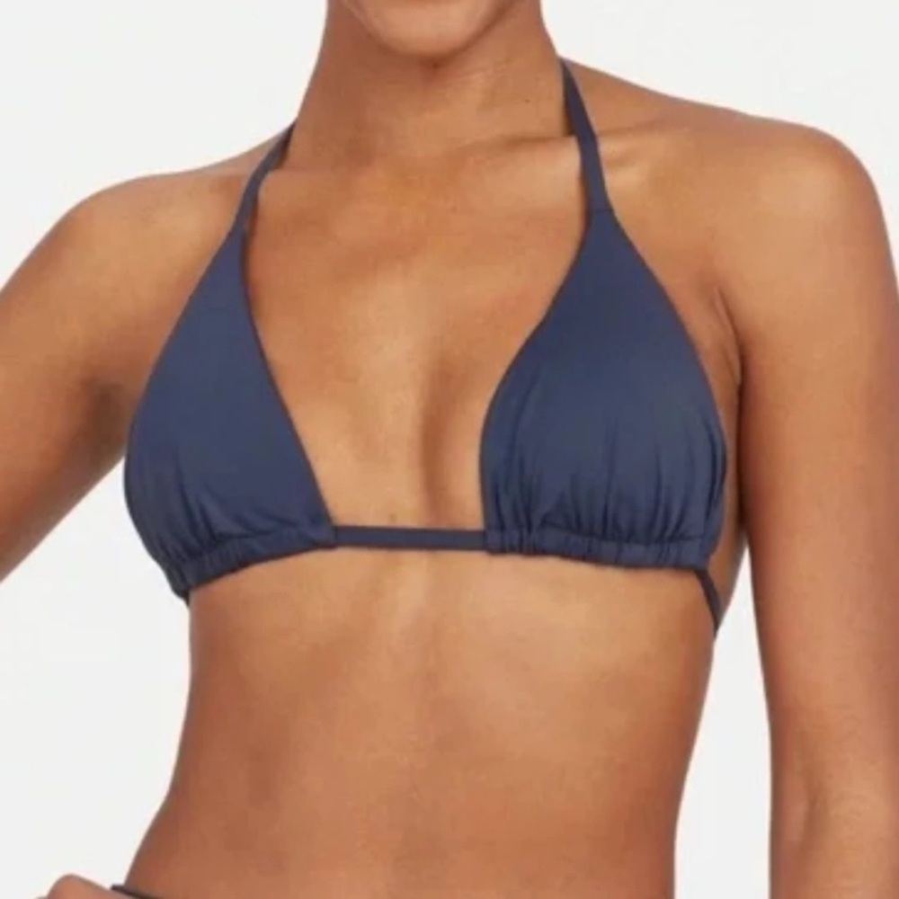 Spanx Swim Triangle Top Sunkissed Navy Sz M